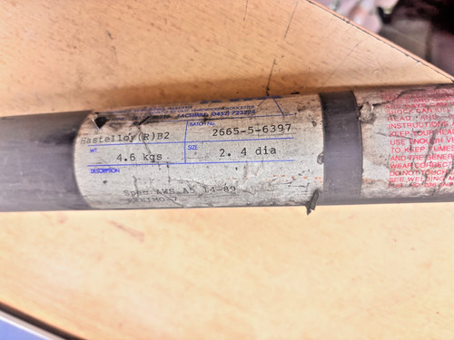 Hastelloy tig rods - b2,
