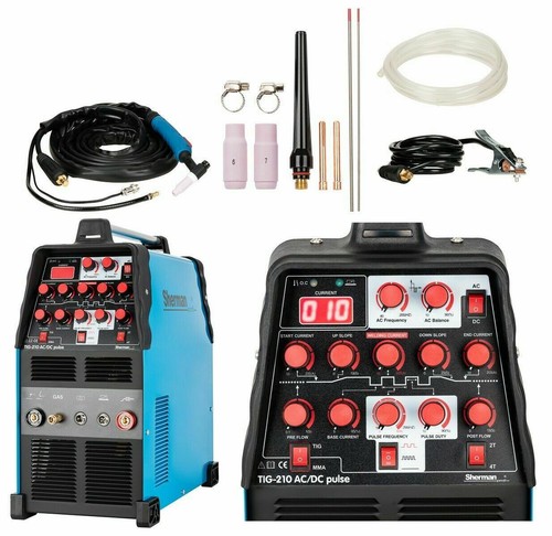 Sherman tig 210 pulse - tig, ac/dc