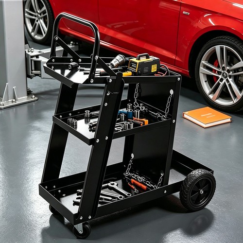 Tier trolley welding cart - 3-tier,